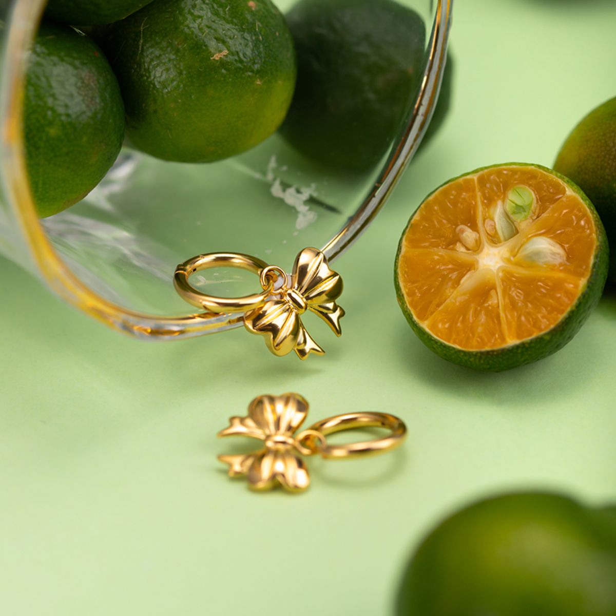 Mena 18K Gold-Plated Bow Earrings