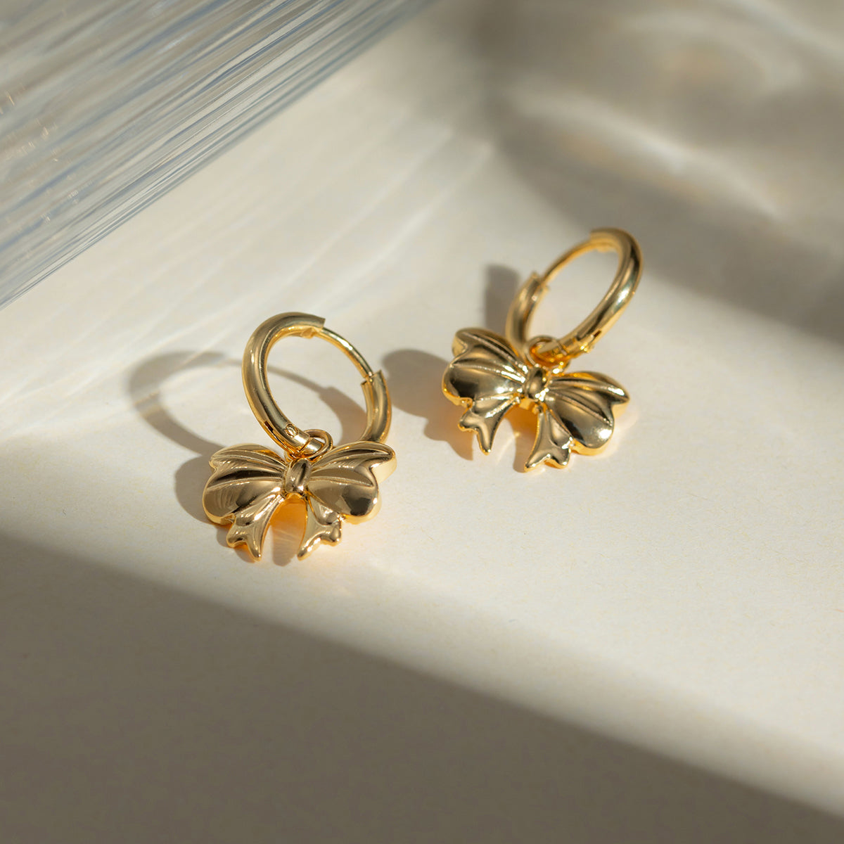 Mena 18K Gold-Plated Bow Earrings