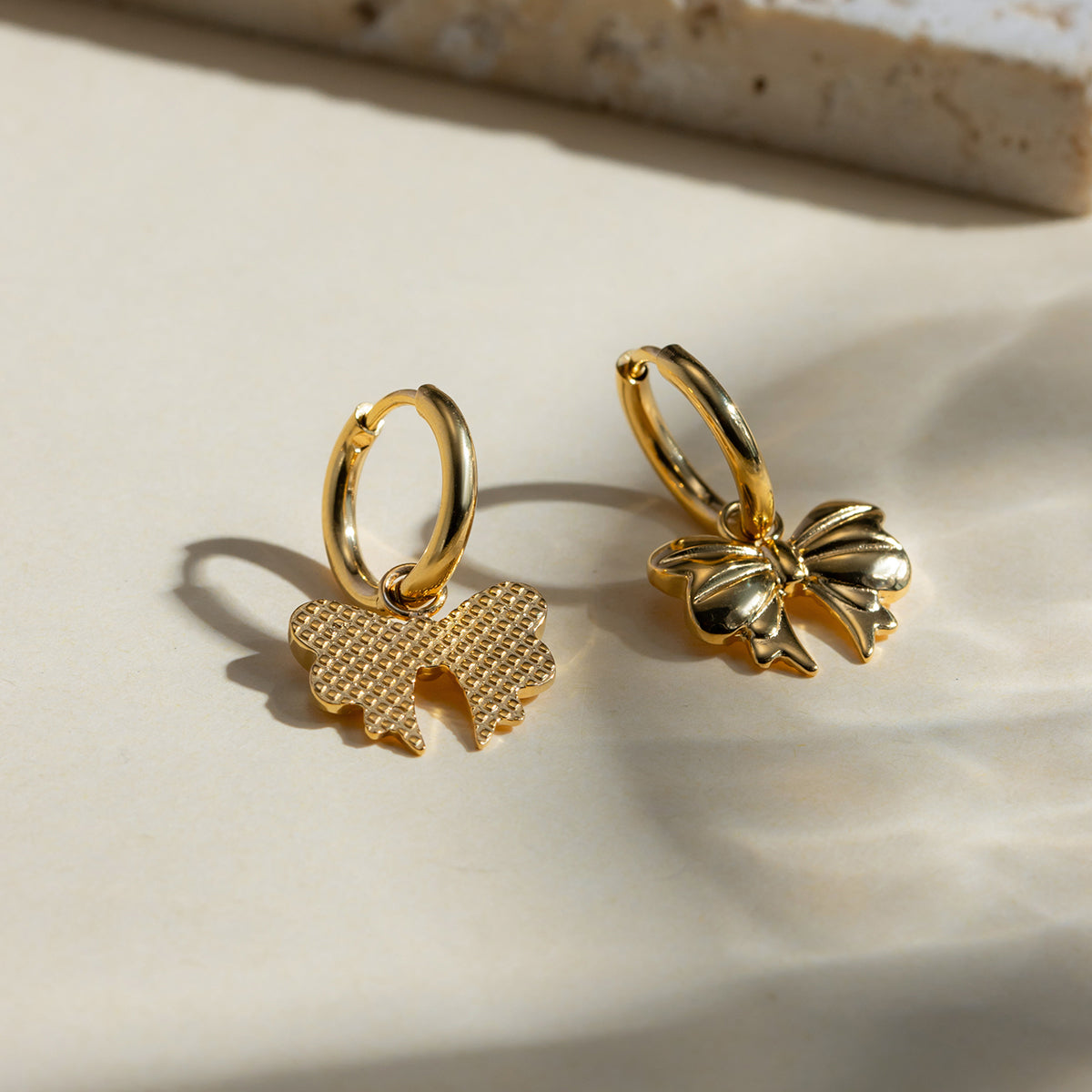 Mena 18K Gold-Plated Bow Earrings