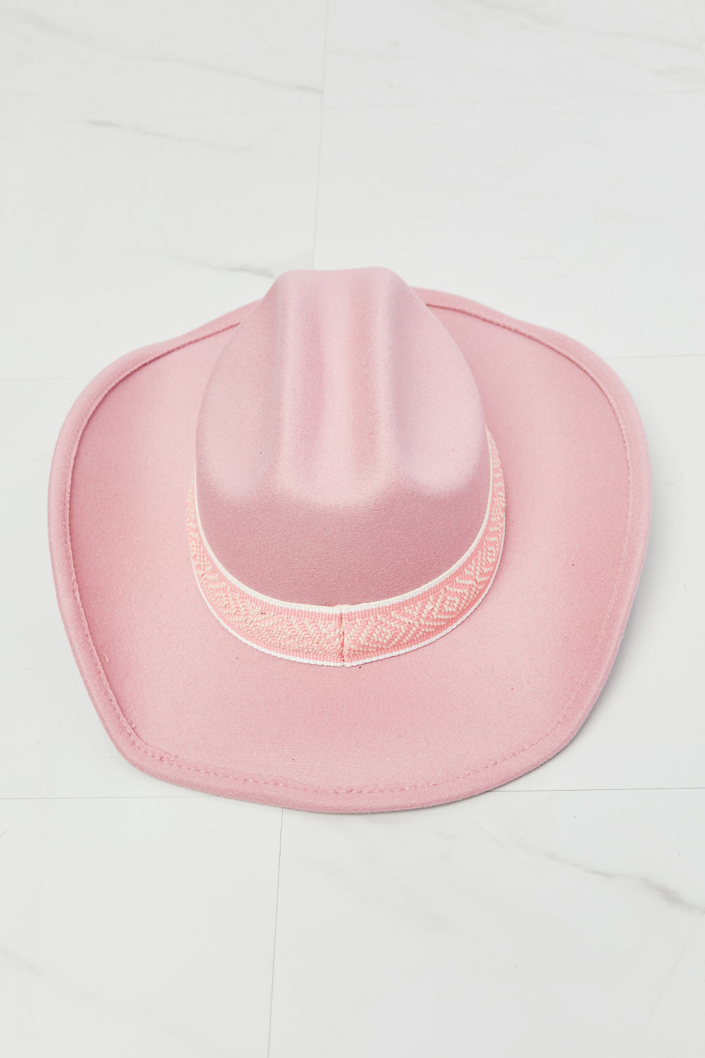 Fame Western Cowboy Hat in Pink