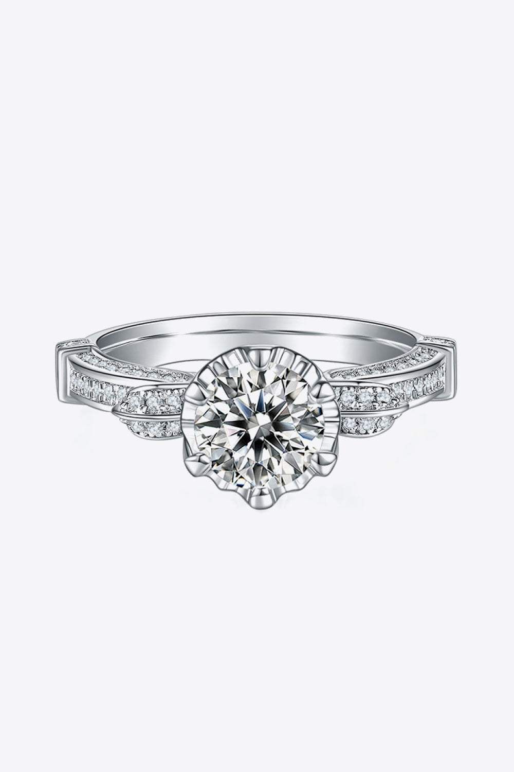 Baeful 1 Carat Moissanite 925 Sterling Silver Ring