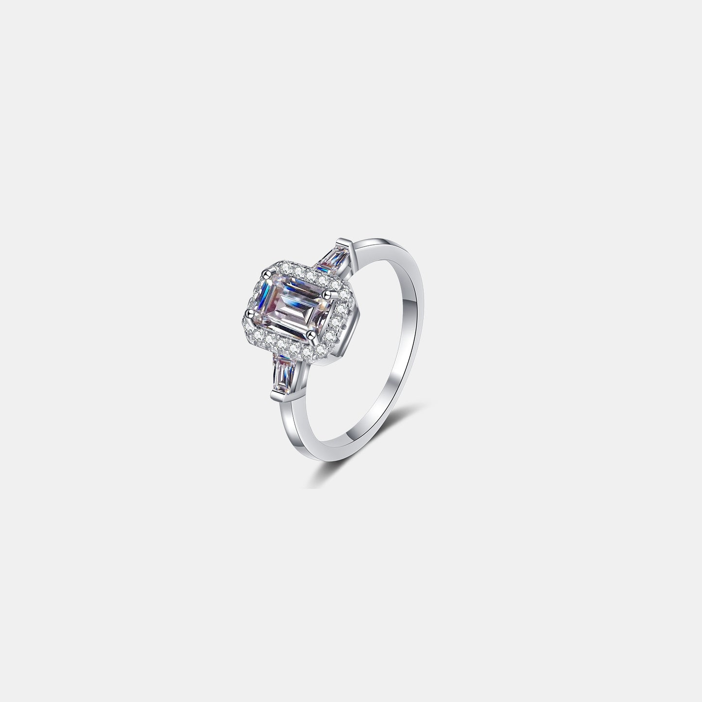 Mona 1 Carat Moissanite 925 Sterling Silver Ring