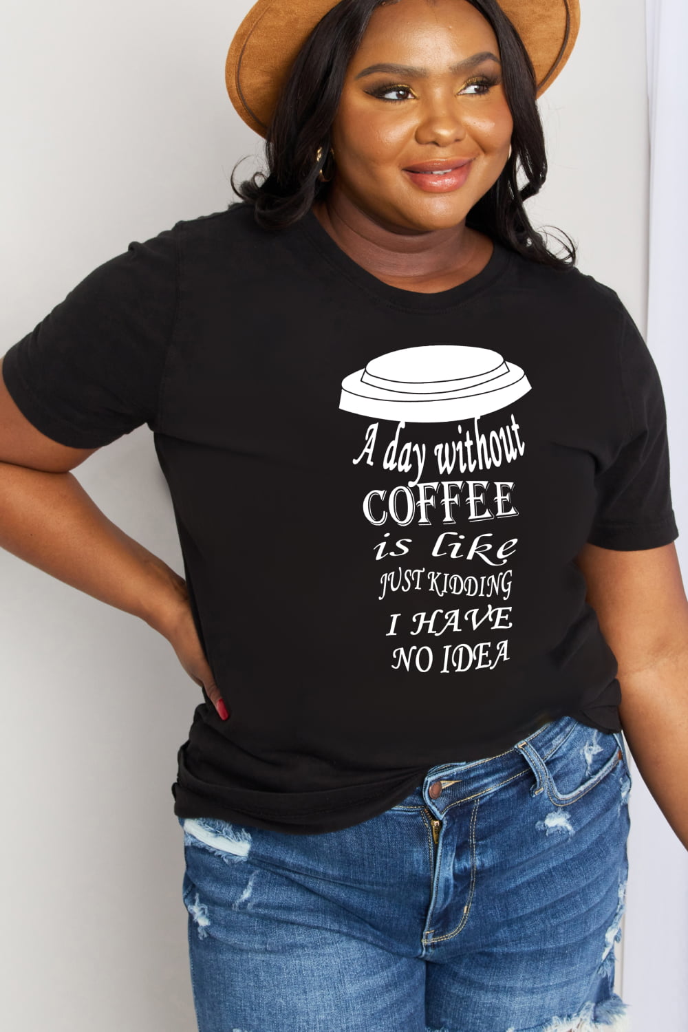 Simply Love Coffee Graphic Cotton Tee