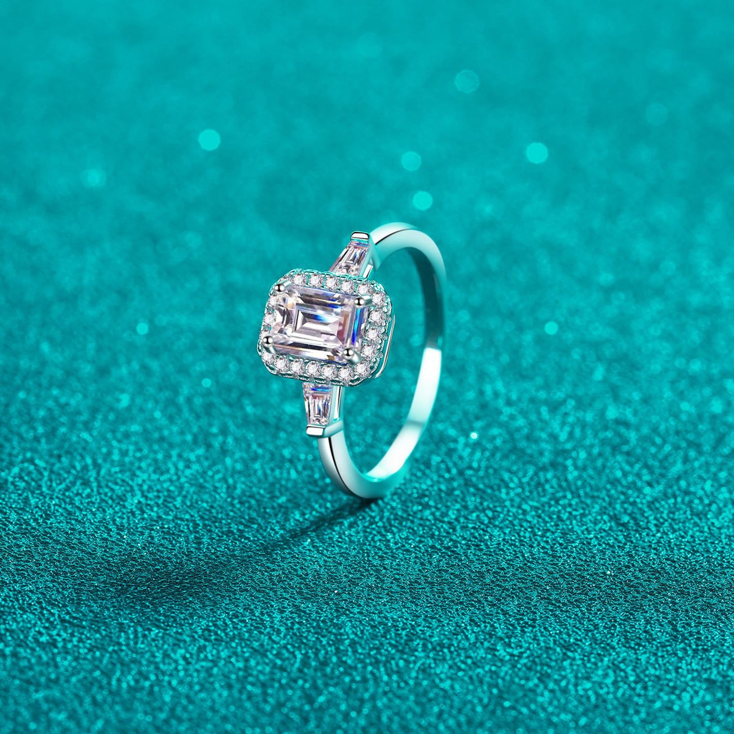 Mona 1 Carat Moissanite 925 Sterling Silver Ring