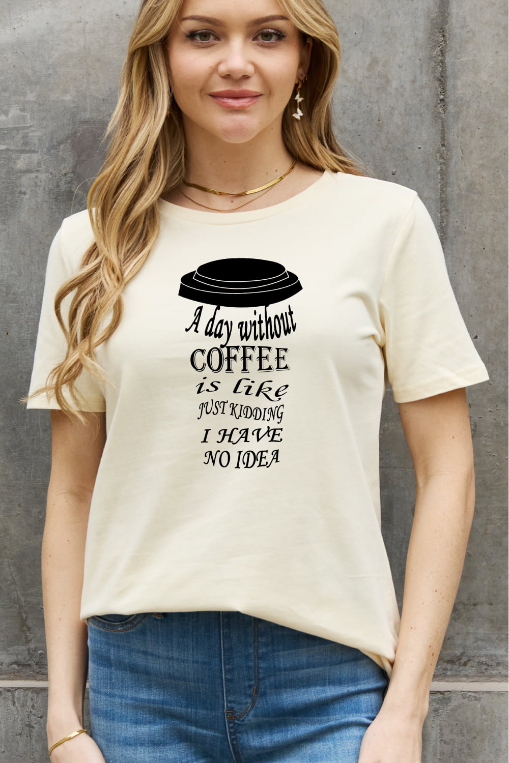 Simply Love Coffee Graphic Cotton Tee