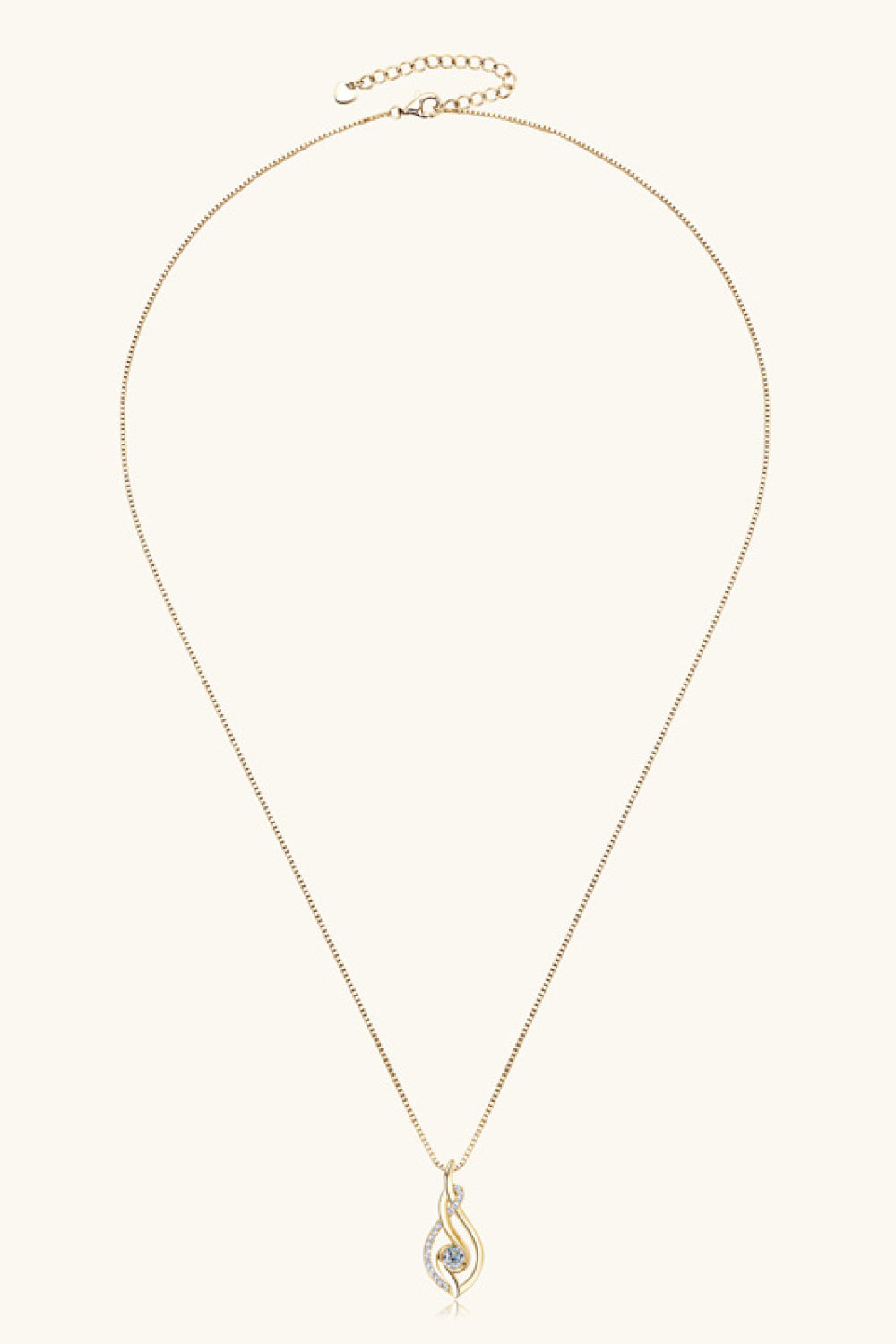 Music notes Moissanite silver necklace