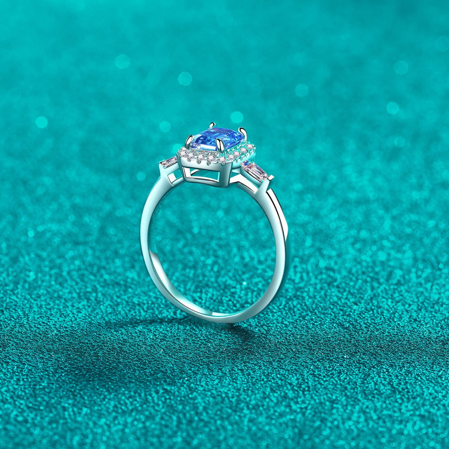 Mona 1 Carat Moissanite 925 Sterling Silver Ring
