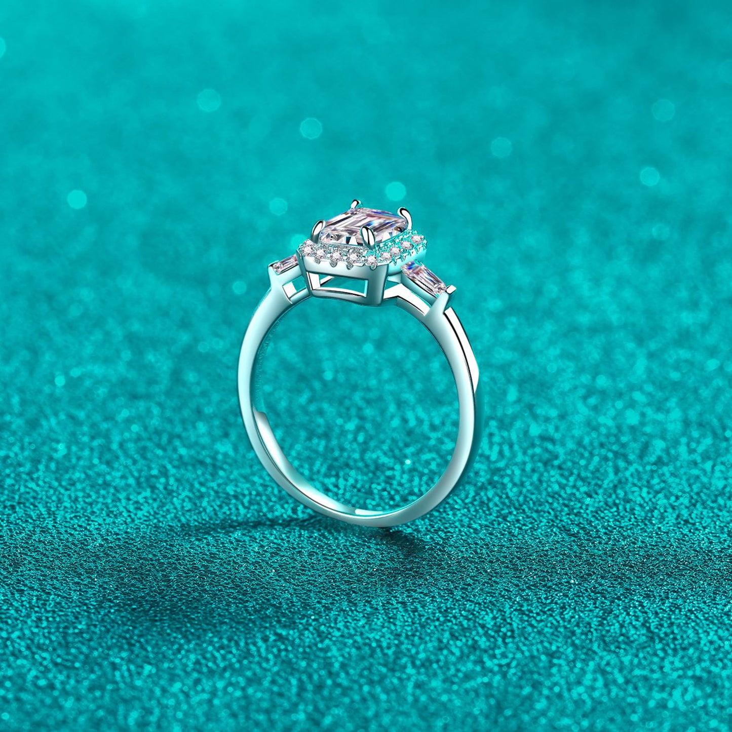 Mona 1 Carat Moissanite 925 Sterling Silver Ring