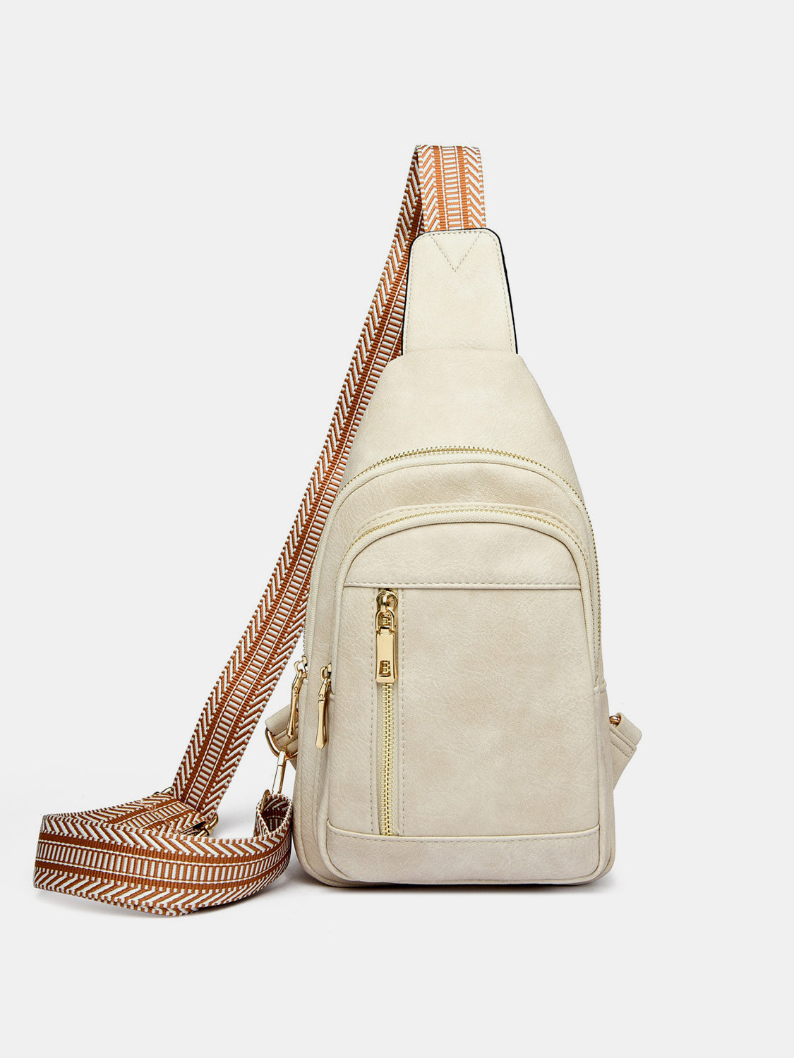 Leila PU Leather Adjustable Strap Crossbody Bag