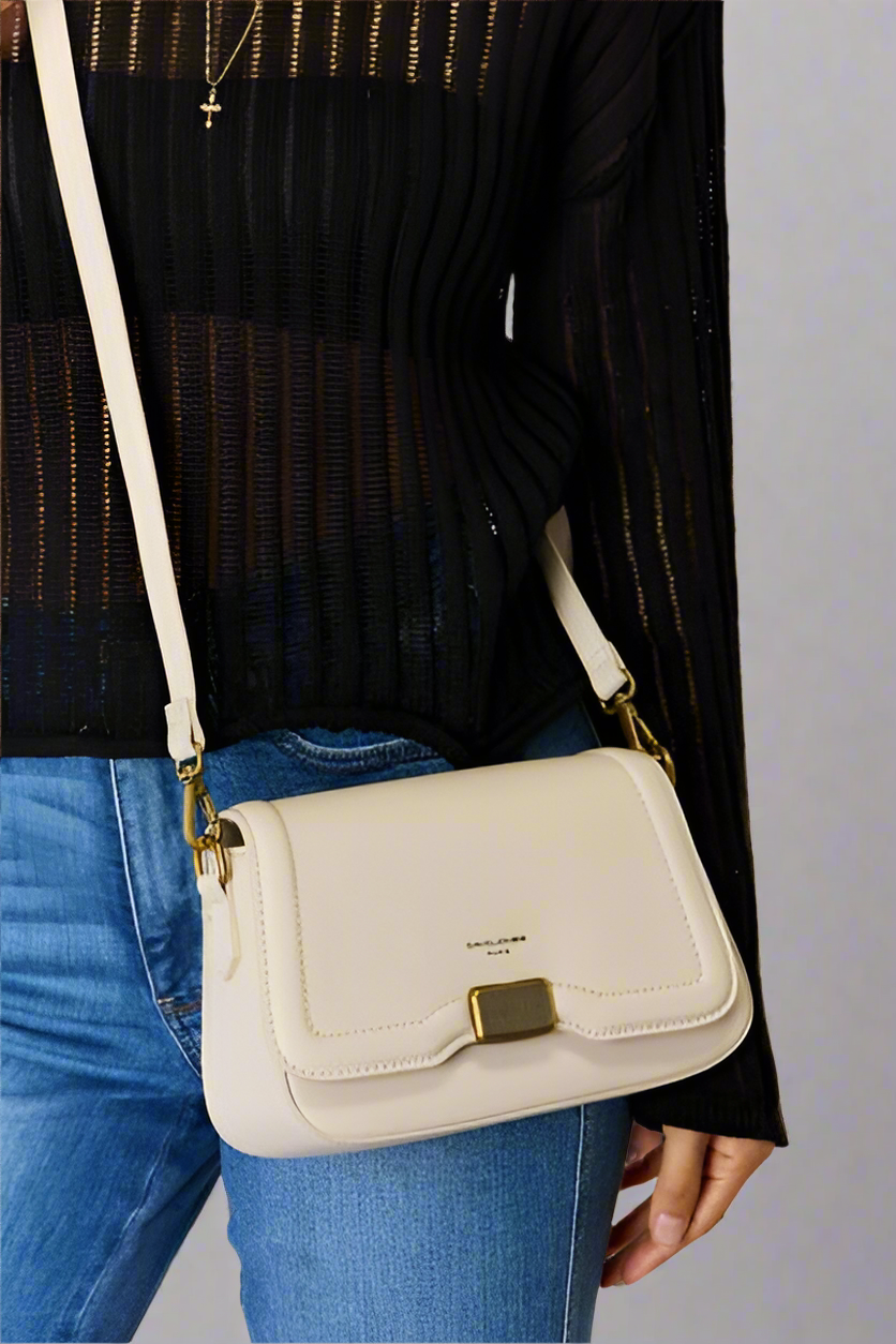David Jones PU Leather Crossbody Bag