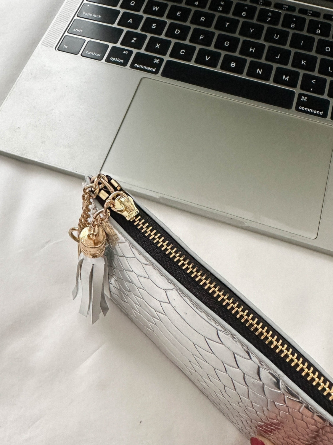Leysi PU Leather Tassel Trim Card Case