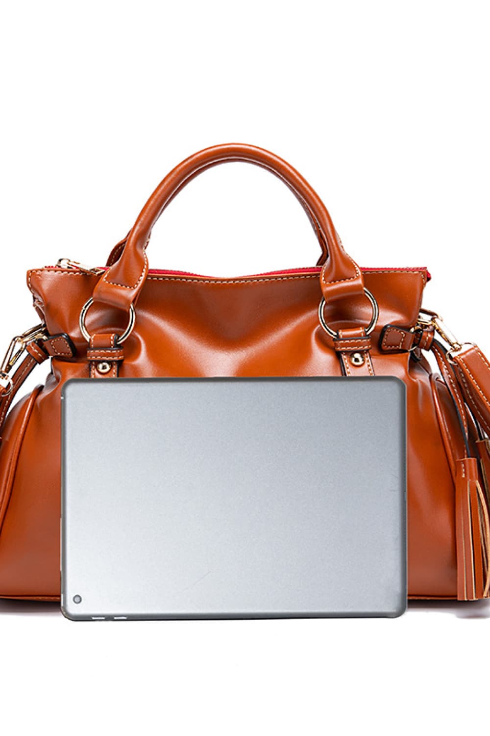 Mary PU Leather Handbag with Tassels