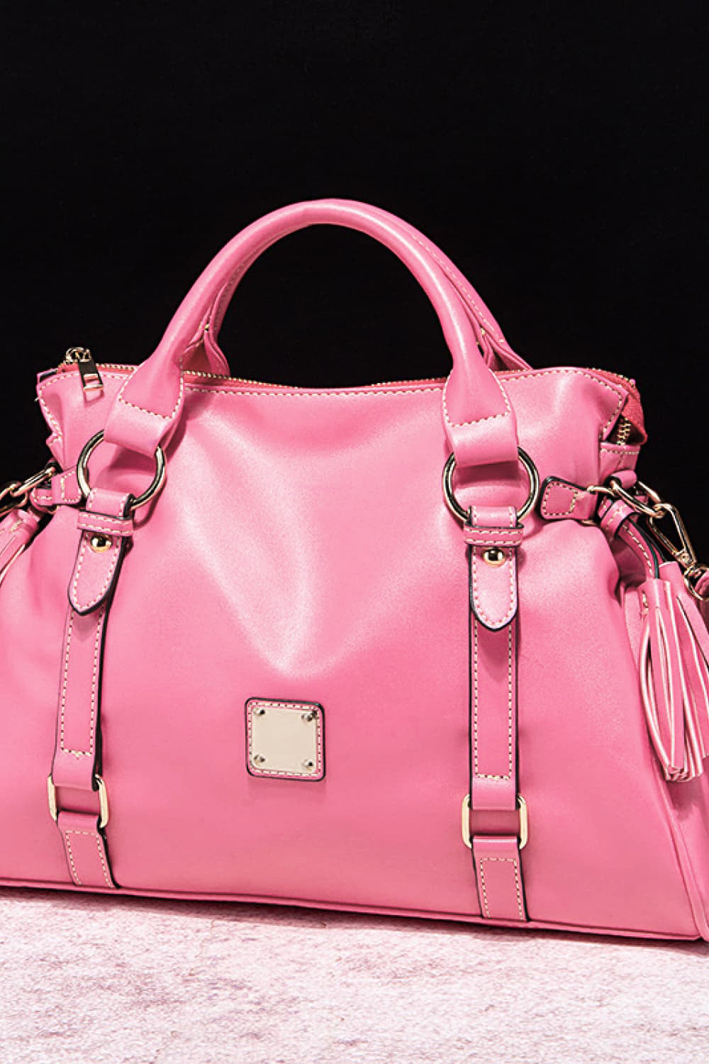 Mary PU Leather Handbag with Tassels