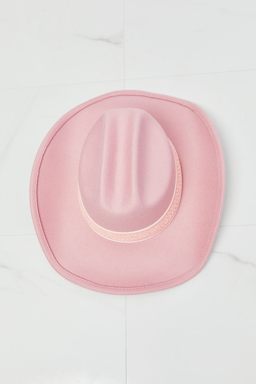 Fame Western Cowboy Hat in Pink