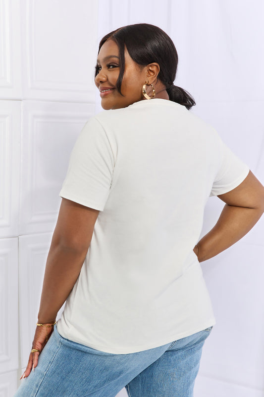 Simply Love I LOVE COFFEE Graphic Cotton Tee