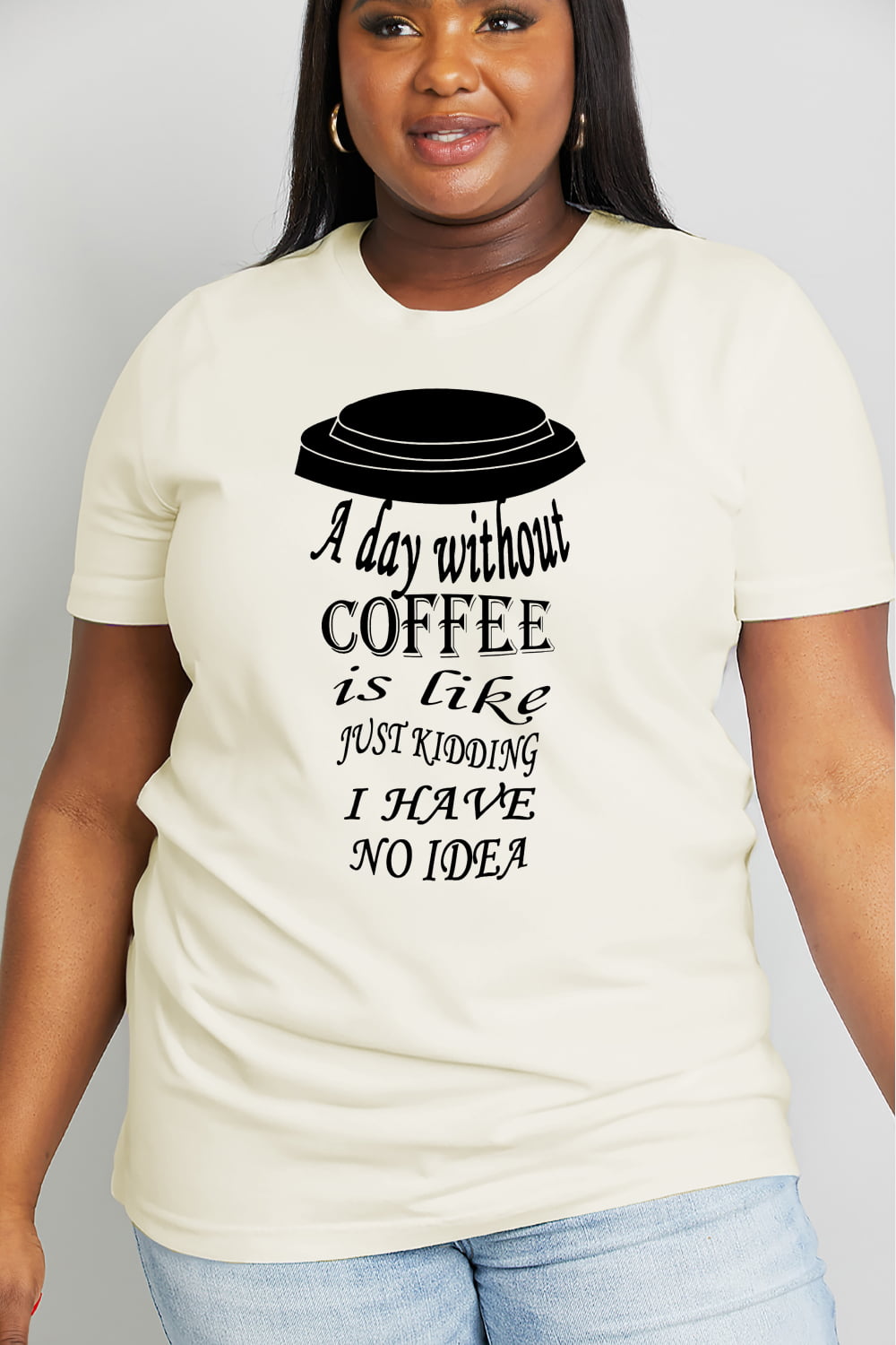 Simply Love Coffee Graphic Cotton Tee
