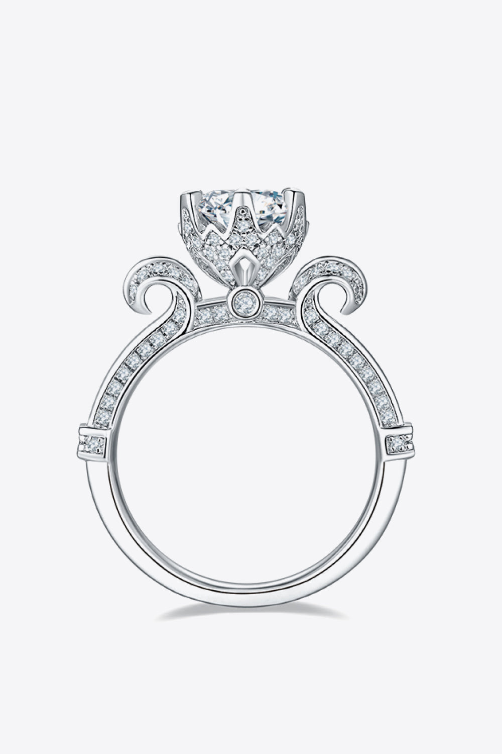 Baeful 1 Carat Moissanite 925 Sterling Silver Ring