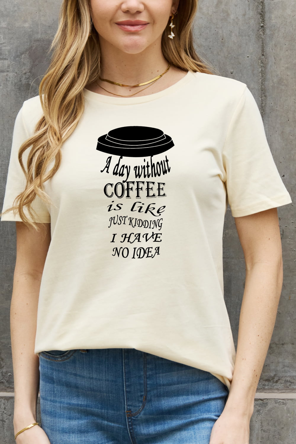 Simply Love Coffee Graphic Cotton Tee