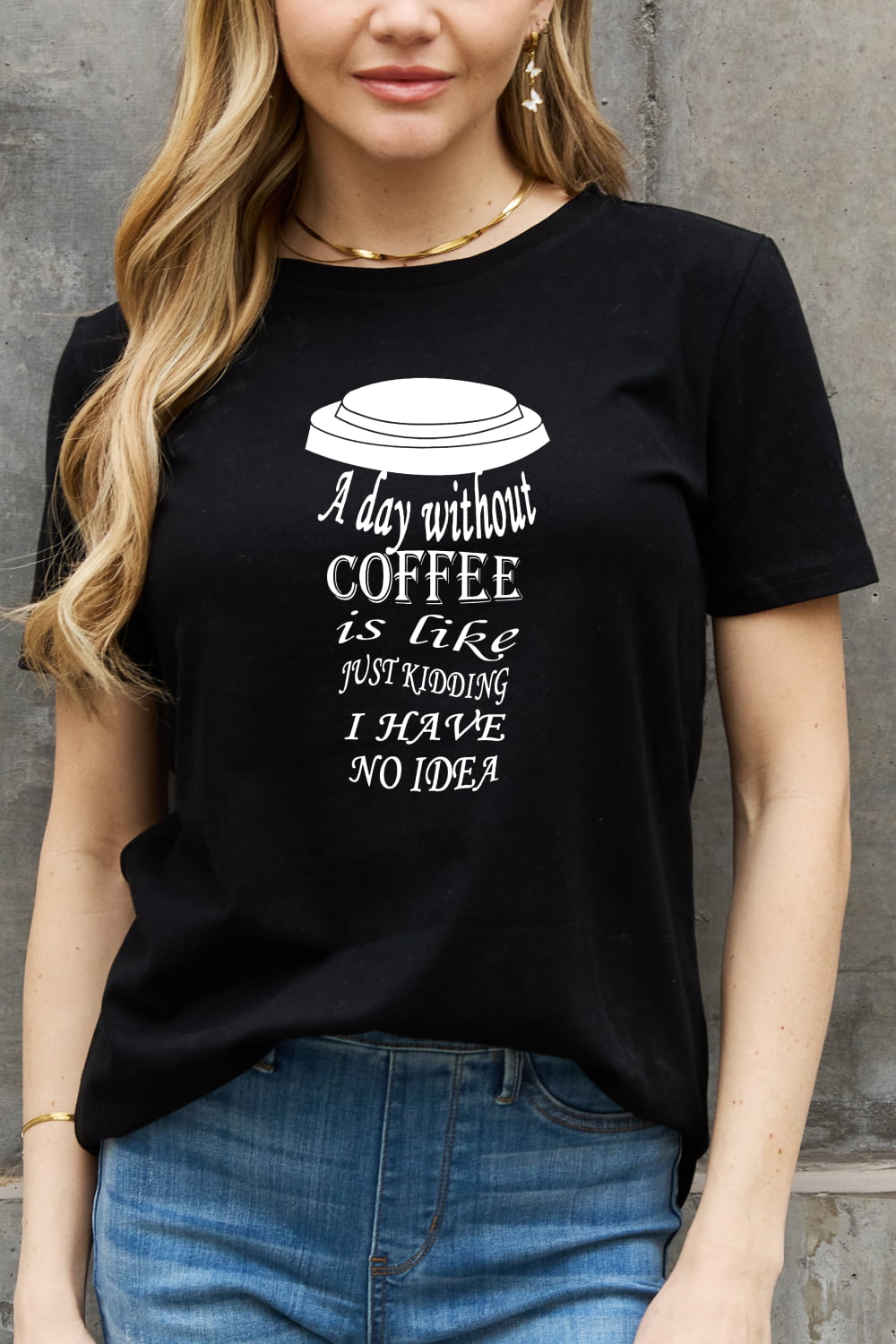 Simply Love Coffee Graphic Cotton Tee