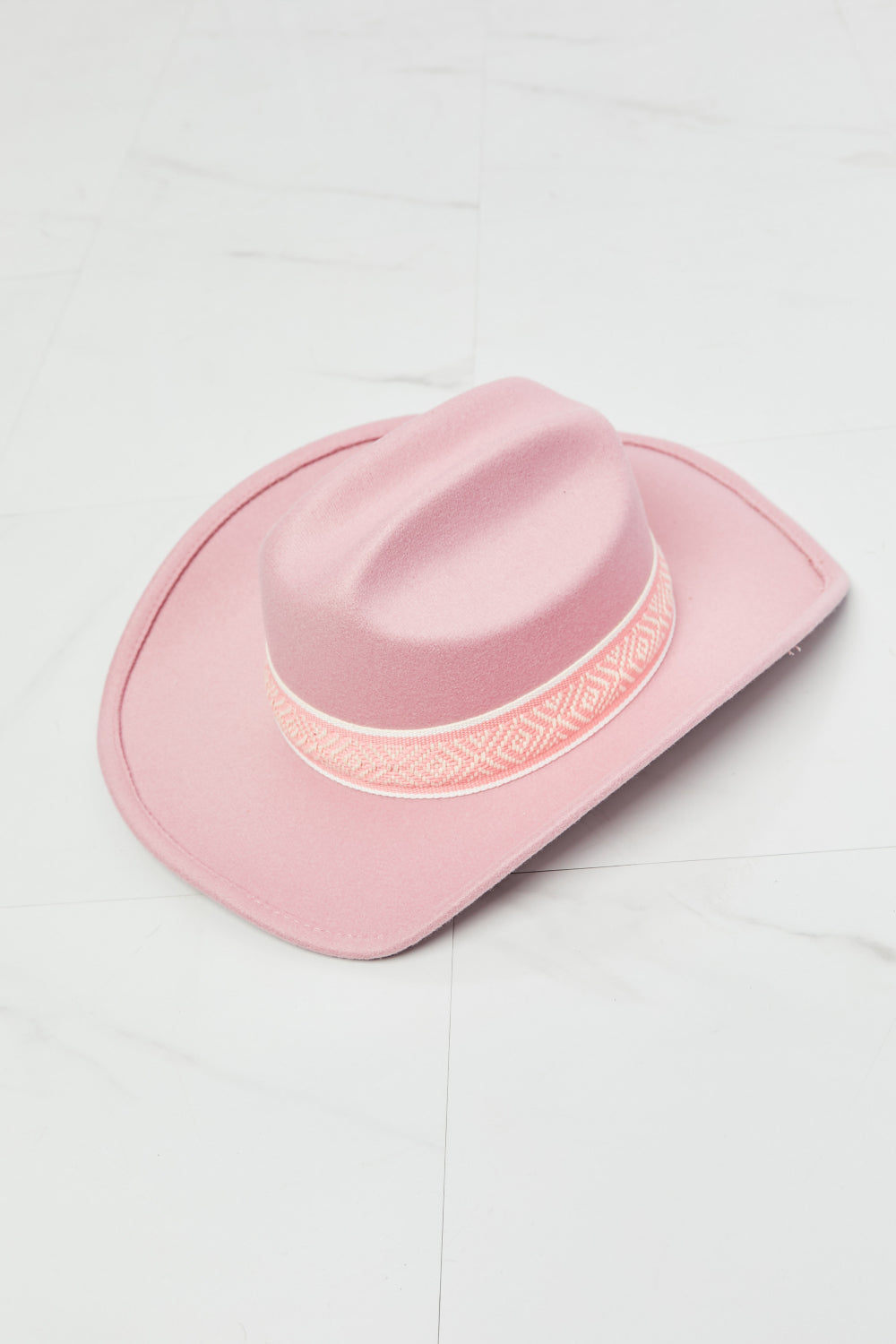Fame Western Cowboy Hat in Pink