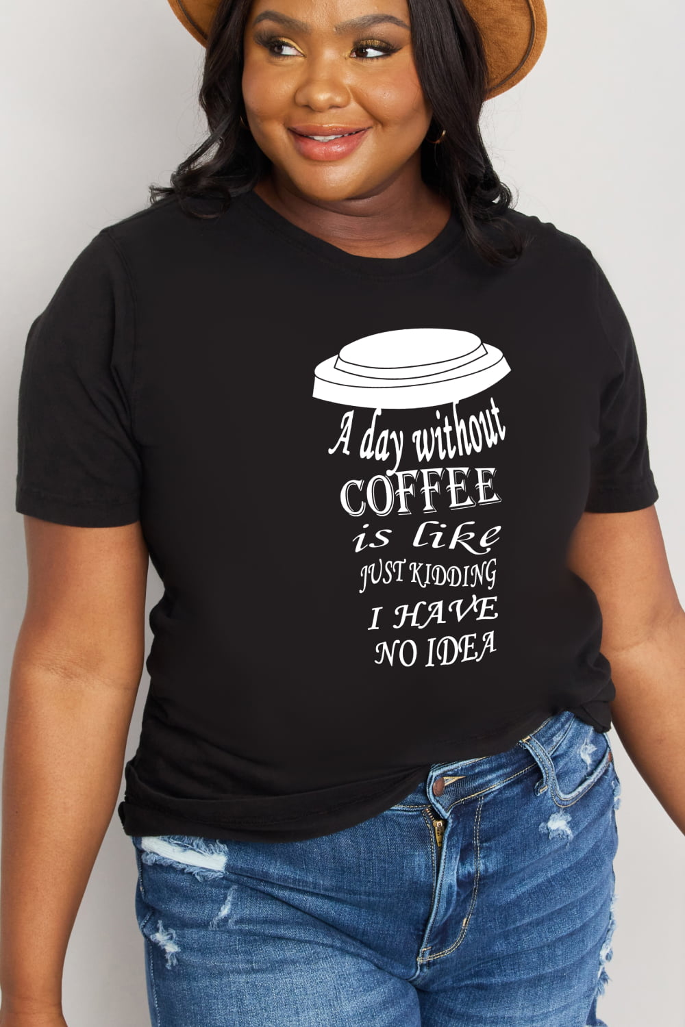 Simply Love Coffee Graphic Cotton Tee