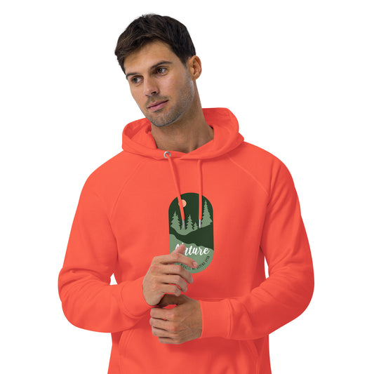 Nature Unisex eco raglan hoodie